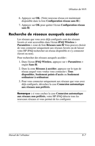 Guide utilisateur IPAQ 3715