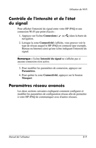 Guide utilisateur IPAQ 3715