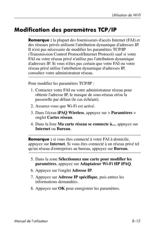 Guide utilisateur IPAQ 3715