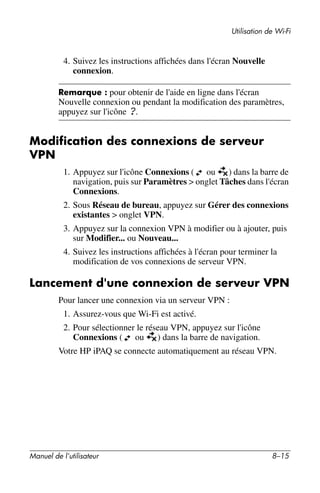 Guide utilisateur IPAQ 3715