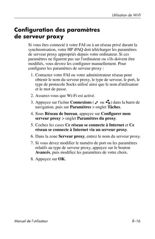 Guide utilisateur IPAQ 3715