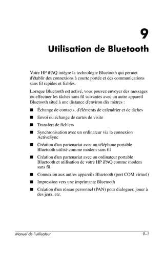 Guide utilisateur IPAQ 3715