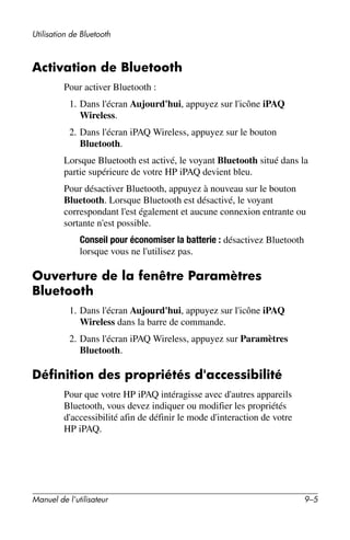 Guide utilisateur IPAQ 3715