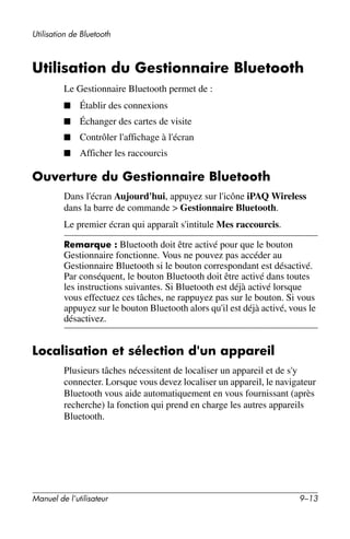 Guide utilisateur IPAQ 3715