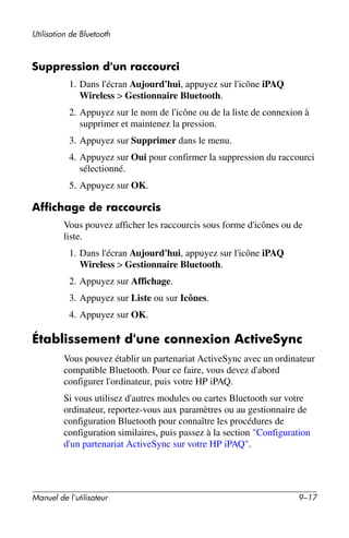 Guide utilisateur IPAQ 3715