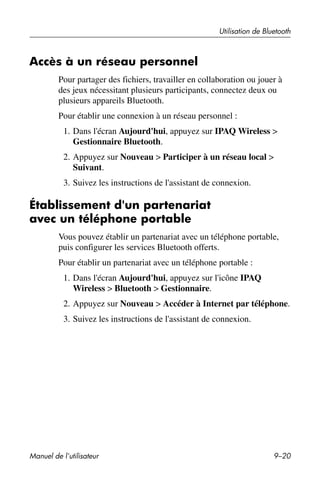 Guide utilisateur IPAQ 3715