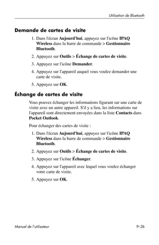 Guide utilisateur IPAQ 3715