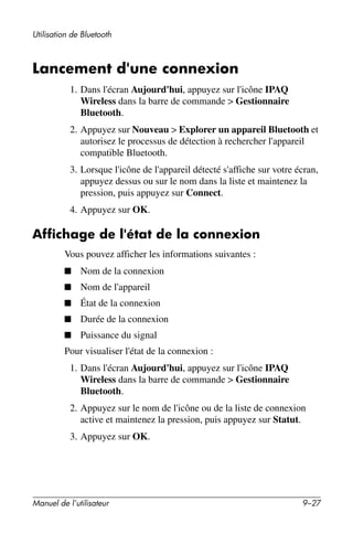 Guide utilisateur IPAQ 3715
