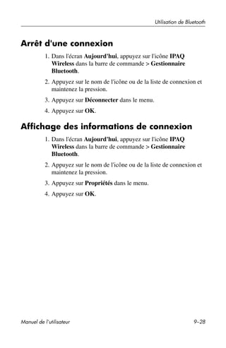 Guide utilisateur IPAQ 3715