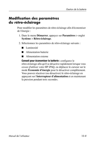 Guide utilisateur IPAQ 3715