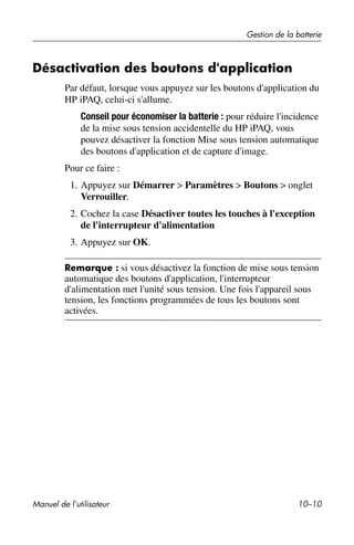 Guide utilisateur IPAQ 3715