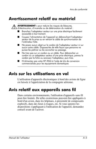 Guide utilisateur IPAQ 3715