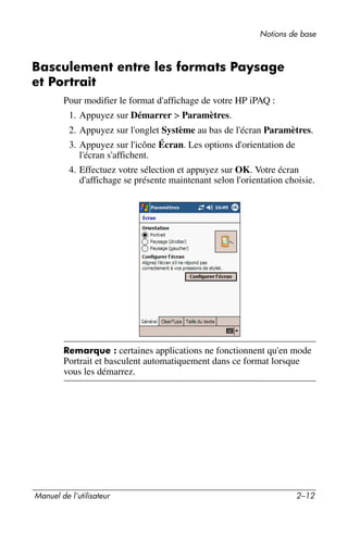 Guide utilisateur IPAQ 3715