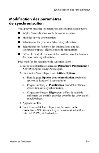 Guide utilisateur IPAQ 3715