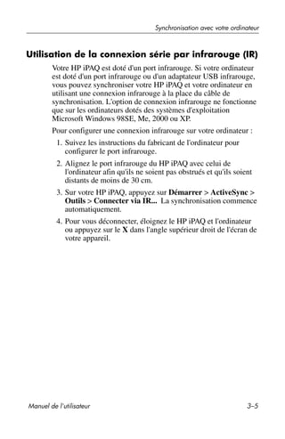 Guide utilisateur IPAQ 3715