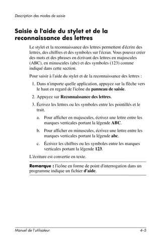 Guide utilisateur IPAQ 3715