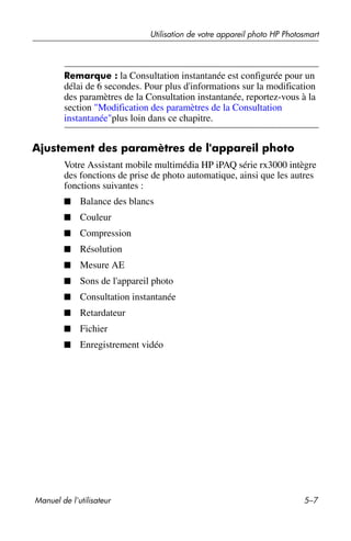 Guide utilisateur IPAQ 3715