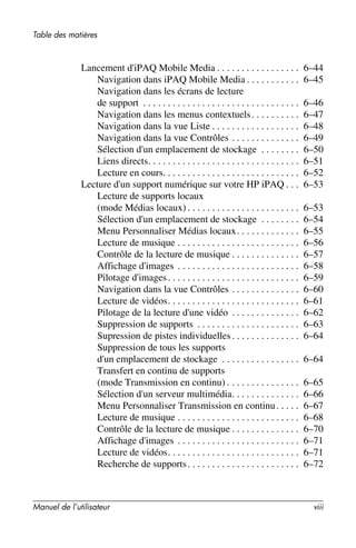 Guide utilisateur IPAQ 3715