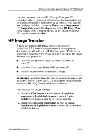 Guide utilisateur IPAQ 3715
