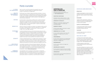 Points à surveiller
               LE CHOIX             Créer un site web, c’est plus que dessiner des maquettes. Dans le choix                    EXPERTISES CLÉS                                               E X P E R T I S E S C O M P L É M E N TA I R E S
        DU FOURNISSEUR              du fournisseur, vous devez considérer son expérience dans la gestion                       POUR LA PRODUCTION
                                    de projet, la scénarisation et la programmation.                                                                                                         RÉDACTE U R
                                                                                                                               Retenez des exper ts qui ont s ous crit
                                                                                                                               à la char te de qualité internet et trouvez-les
                A N A LY S E        Ne faites pas l’erreur d’omettre l’analyse fonctionnelle et technique. Il n’est pas
                                                                                                                               à : char te.allianceinternet.ca
                                                                                                                                                                                             Il rédige de longs passages et le contenu de votre site.
          FONCTIONNELLE             rare qu’elle fasse par tie d’un mandat distinct afin d’évaluer plus finement le reste                                                                    Choisissez-le en fonction de vos besoins (journaliste,
           ET TECHNIQUE             du projet. À titre d’exemple, en analysant chacune des composantes technologiques                                                                        recherchiste, rédacteur publicitaire, relations publiques,
                                    de votre projet, le directeur technique pourrait conclure que des éléments ont été         D I R E CTE U R ARTISTI Q U E                                 etc.).
                                    sous-estimés ou surévalués dans le cahier de production. Votre budget pourra
                                    ainsi être révisé en temps utile.                                                          Omniprés ent depuis l’ étape de création, il veille           ERGONOME
                                                                                                                               maintenant à la qualité ar tis tique des maquettes .
                    CONTENU         On oublie souvent qu’il faut assister le rédacteur dans sa collecte d’information.                                                                       Il valide les aspects ergonomiques et cognitifs des
                                    Doit-il tout écrire ou seulement retoucher un texte? A-t-il accès aux documents            S CÉNAR I STE I NTE R ACTI F                                  maquettes pour s’assurer que l’usager sache toujours
                                    nécessaires? La création de contenu, sur tout audiovisuel, est très coûteuse                                                                             où il est, où il peut aller, et qu’il puisse aisément
                                    en temps et en énergie. S’il est vrai que cer taines corrections mineures peuvent          Également en s cène depuis l’ étape de création,              se rendre où vous le souhaitez.
                                    être faites en ligne, il n’est pas toujours possible « d’ajouter une simple image »        il complète la rédaction du s ynops is dans
                                    sans impact majeur sur le design.                                                          s es moindres détails .                                       E XP E RT E N RÉFÉR E NC E M E NT

                MAQUETTES           Sachez que lorsque vous acceptez une maquette, tout changement ultérieur pourrait          CHARGÉ DE PROJ ET                                             Il s’assure que les textes, les titres et la structure
                                    être majeur et impliquer de défaire le travail des programmeurs, de l’infographiste,                                                                     de la page permettent aux moteurs de recherche
                                    du scénariste et de l’intégrateur. Il ne faut donc pas « remettre à plus tard              S on rôle cons is te à gérer le projet dans le res pect       de retrouver les contenus clés du site.
                                    un détail » que l’on peut régler maintenant.                                               de l’ échéancier et du budget.
                                                                                                                                                                                             TE STE U R S
                S TA N D A R D S    Il existe des standards reconnus sur le web. Votre fournisseur doit avoir à coeur          A N I M AT E U R 2 D , 3 D , F L A S H
                          WEB       de les respecter et de vous en expliquer les tenants et les aboutissants. En matière                                                                     On peut faire appel à des testeurs professionnels
                                    de programmation par exemple : le standard XHTML du consor tium W3 ou l’usage              S on rôle cons is te à animer le vis uel. Pour le 3D          pour débusquer les bogues.
                                    de CSS qui sépare le contenu du contenant. En respectant les standards,                    et le Flas h, de la programmation es t par fois
                                    votre site pourra aisément être adapté à toute évolution des technologies web.             néces s aire.
                                    Le respect de ces standards est sur tout garant de la meilleure accessibilité                                                                            V O U S AVE Z D I T CM S ?
                                    possible à votre contenu, la raison première de votre présence sur internet.               PROGRAMM E UR
                                                                                                                                                                                             Le contenu du site est toujours appelé à changer.
                   SÉCURITÉ         Il existe des méthodes ef ficaces pour se protéger de gens malveillants sur internet.      S on rôle cons is te à déterminer les caractéris tiques       Pour le mettre à jour, il faut un outil qui permet d’éviter
                                    Si l’impor tance des données le justifie, informez-vous du type de protection of fer t     techniques et à programmer ens uite les fonction-             de toucher au code et d’accéder uniquement au contenu :
                                    par l’hébergeur relativement aux ser veurs, aux accès et même aux membres de son           nalités dans le langage chois i.                              c’est le « système de gestion de contenu », appelé
                                    personnel. Et vous, comment assurerez-vous, au sein de votre organisme, la confi-                                                                        en anglais « CMS » ( Content Management System).
                                    dentialité des informations qui vous seront confiées par les utilisateurs de votre site?   I N F O G RAP H ISTE
                                                                                                                                                                                             Un système de gestion de contenu permet
               SOLUTION DE          Les institutions financières et cer tains fournisseurs spécialisés n’of frent toutes       S on rôle cons is te à décliner les images dont               à une ou plusieurs personnes de modiﬁer facilement
     PA I E M E N T E N L I G N E   pas les mêmes types de solutions, fonctionnalités et suppor t (type de transaction,        le s ite a bes oin.                                           le contenu du site.
                                    outils de prévention de la fraude...). Il ne faut pas sous-estimer le temps requis
                                    pour l’intégration du paiement à votre panier d’achat et les phases de test et             C O NTRÔLE UR D E Q UALITÉ                                    Vous pouvez en développer un sur mesure ou en choisir
                                    de cer tification. Vérifier également que les fournisseurs répondent aux normes                                                                          un existant. Certains sont même gratuits. Dans tous
                                    de sécurité de l’industrie (pcisecuritystandards.org).                                     S on rôle cons is te à s ’ as s urer que tous les livrables   les cas, vous devrez le prévoir dès l’analyse fonctionnelle
                                                                                                                               sont conformes aux normes et au cahier des charges.           et technique du site pour connaître le degré de
               COMMERCE             Il faut développer très tôt une politique de remboursement et confidentialité                                                                            sophistication souhaité. Ce dernier dépend de plusieurs
            ÉLECTRONIQ UE           des données, ainsi qu’une bonne gestion des cas d’erreur, etc. (af ficher vos prix         I N T É G R AT E U R                                          paramètres comme le type de contenu à modiﬁer
                                    dans la bonne devise, courriel du ser vice après-vente, reçu de transaction et                                                                           (menu, titres, sections, pages) et le niveau d’autorisation
                                    possibilité de l’imprimer...). En respectant les quelques règles de base, vous             S on rôle cons is te à relier les éléments graphiques et      requis selon les intervenants (limitation aux titres,
                                    pouvez passer aisément la cer tification qui vous donnera plus de crédibilité              textuels dans les pages HTML.                                 création de page, etc.).




2
14                                                                                                                                                                                                                                                    15
 