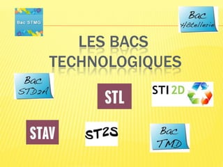 LES BACS
TECHNOLOGIQUES
 