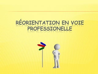 RÉORIENTATION EN VOIE
PROFESSIONELLE
 
