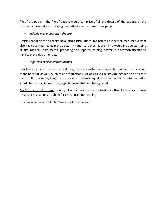 job responsibilities of a doctor