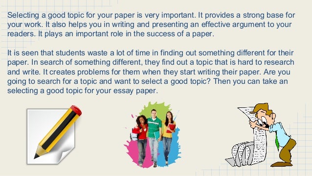In an essay help you guide