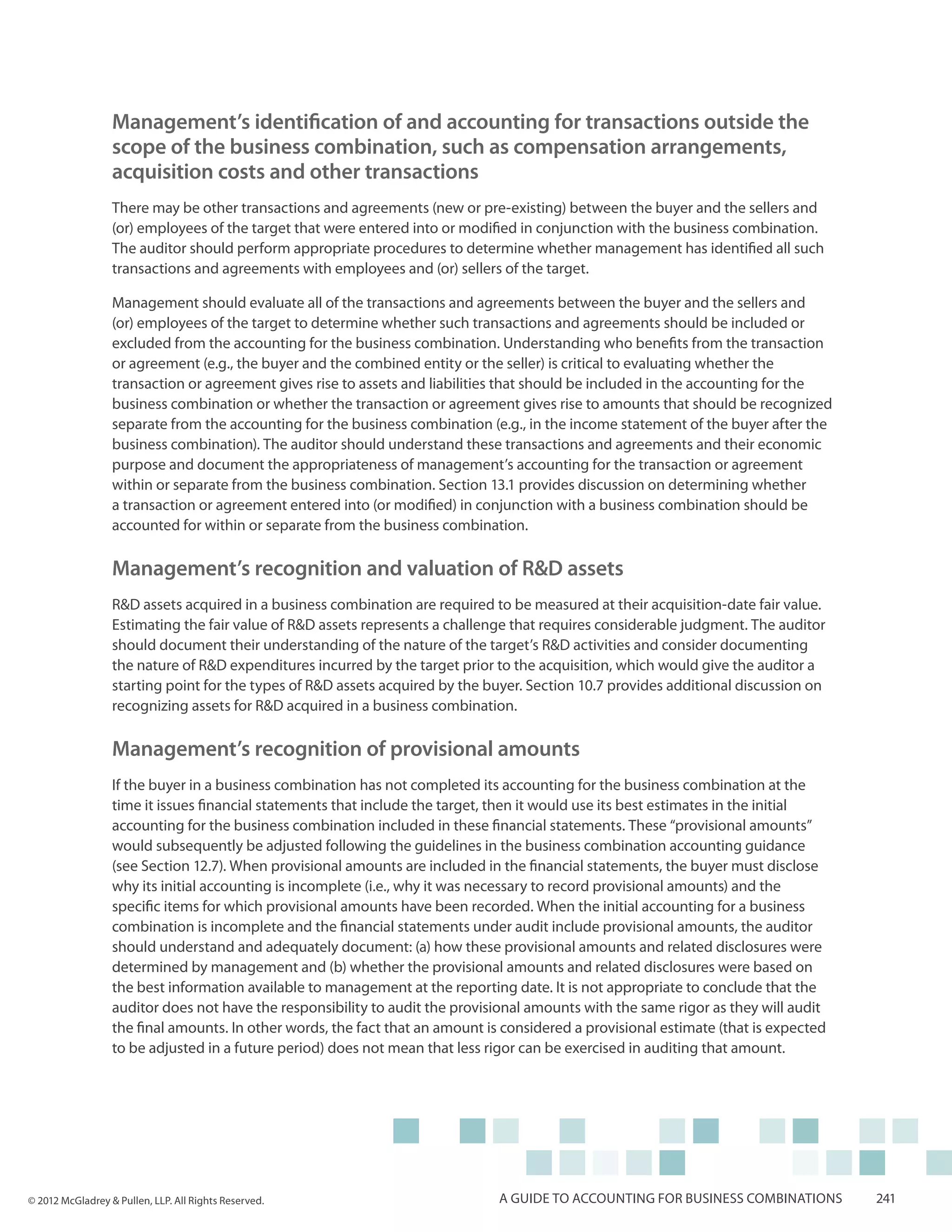 McGladrey Guide to Accounting for Business Combinations - Second Edition