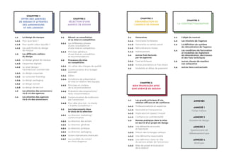 1.1	 Le design de marque
1.1.1	 Pour quoi faire ?
1.1.2	 Pour quelle valeur ajoutée ?
1.1.3	Les spécificités du design 	
d...