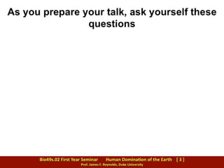 TIPS: Preparing slides for an oral presentation