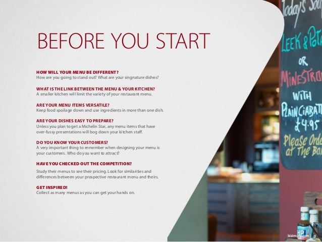 bizimply guidebook designing a menu designing a menu