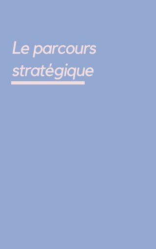 Le parcours
stratégique
 