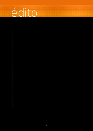 édito
Notre ambition : vous donner les meilleures chances
de créer et pérenniser votre entreprise
Vous envisagez de créer ou reprendre une entreprise.
Pour vous accompagner dans ce projet et en favoriser la réussite,
les Chambres de Commerce et d’Industrie de Bretagne ont créé ce guide
régional de la création d’entreprise.
Il vous servira de fil conducteur dans votre réflexion et vous facilitera
la préparation de votre plan d’affaires.
Le parcours de la création d’entreprise y est décrit de manière détaillée,
précisant, pour chaque étape, les services des CCI que vous pouvez solliciter
et les actions qu’il vous faut engager : étude de marché, business plan,
choix de la structure juridique, choix de la protection sociale, régime fiscal…
Dans votre CCI, au sein de l’espace “Entreprendre en France”, nos conseillers
et nos partenaires (avocats, experts-comptables, notaires…) mettent
leurs compétences à votre service tout au long de votre parcours de futur
chef d’entreprise. Vous pouvez également disposer de nos fonds documentaires
pour vous informer mais aussi bénéficier de nos formations dédiées
aux créateurs d’entreprise.
Sachez également que nous nous attachons à vous accompagner
dans les meilleures conditions. Pour cela nous avons mis en place une
démarche qualité validée au terme de l’audit d’un consultant extérieur,
s’appuyant sur les neuf engagements qualité du Conseil national
de la création d’entreprise.
Nous espérons que vous trouverez dans ce guide et dans les services
que nous vous proposons, l’aide indispensable à l’aboutissement
de votre projet de création d’entreprise et formulons à votre égard
tous nos vœux de réussite.
Alain DAHER
Président de la CCI Bretagne
3
 