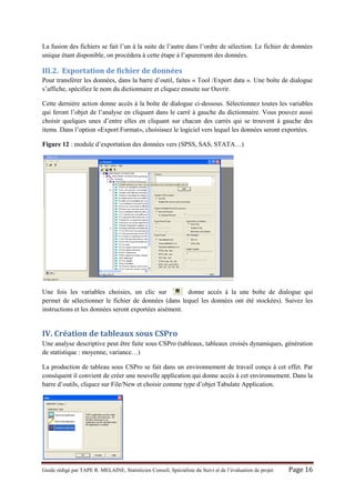 Guide cspro tapé | PDF