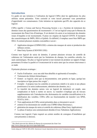 Guide cspro tapé | PDF