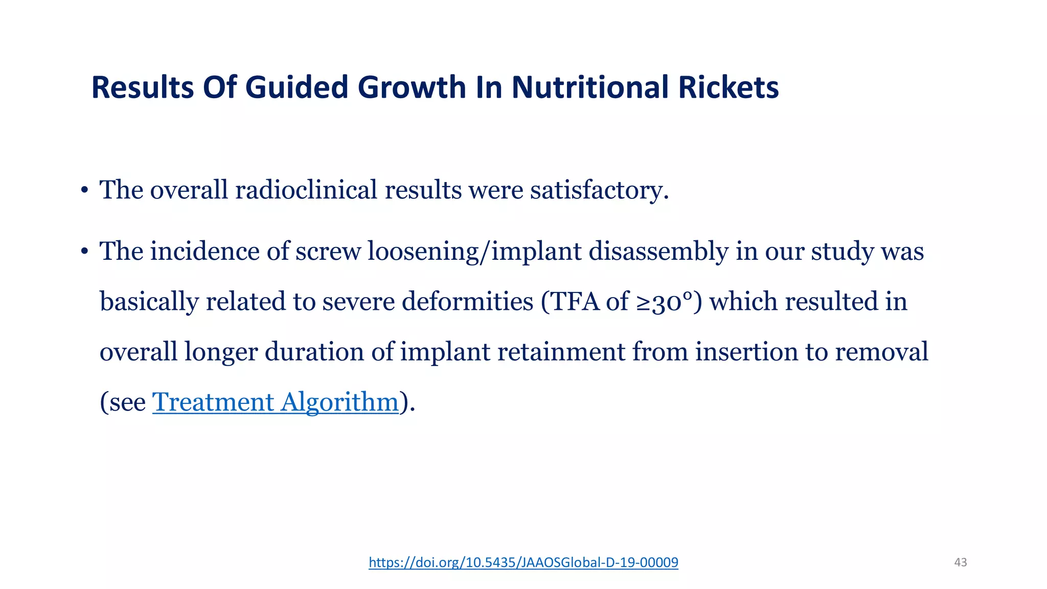 Guided Growth for Angular Knee Deformities in Nutritional Rickets ...