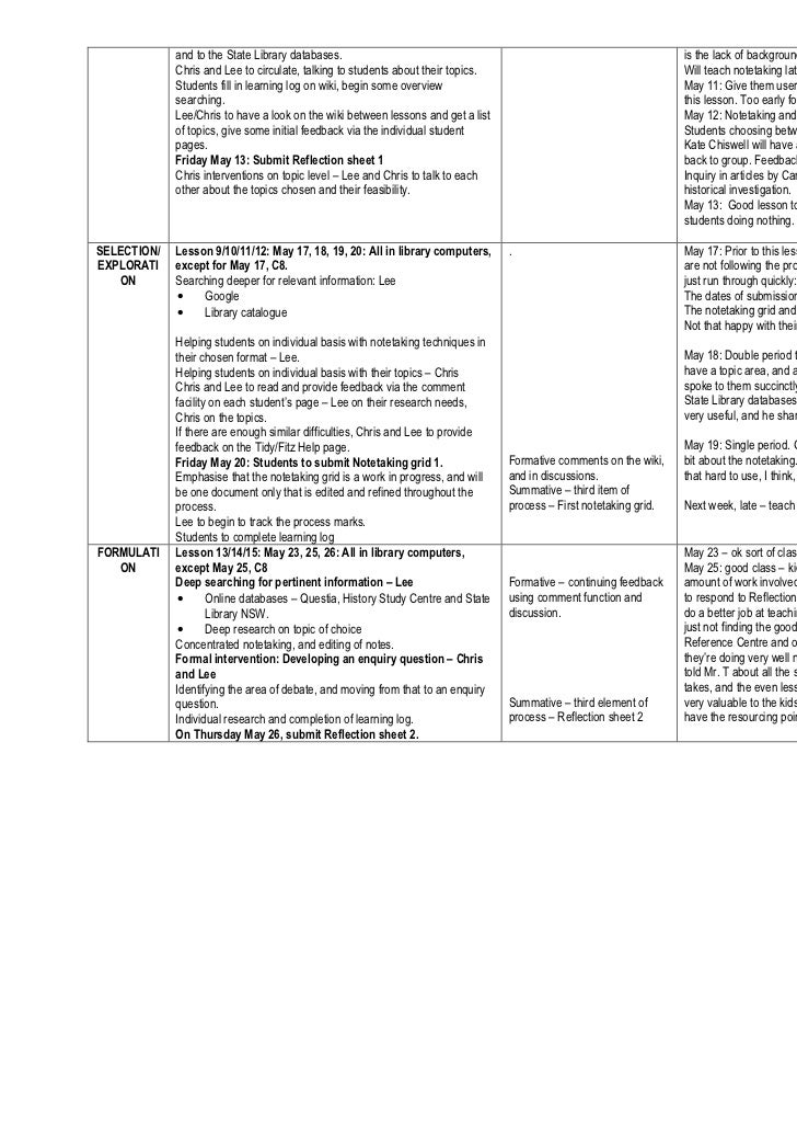 Guided Inquiry: planning a unit