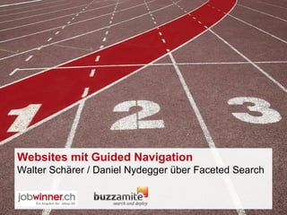 Websites mit Guided Navigation  Walter Schärer / Daniel Nydegger über Faceted Search 