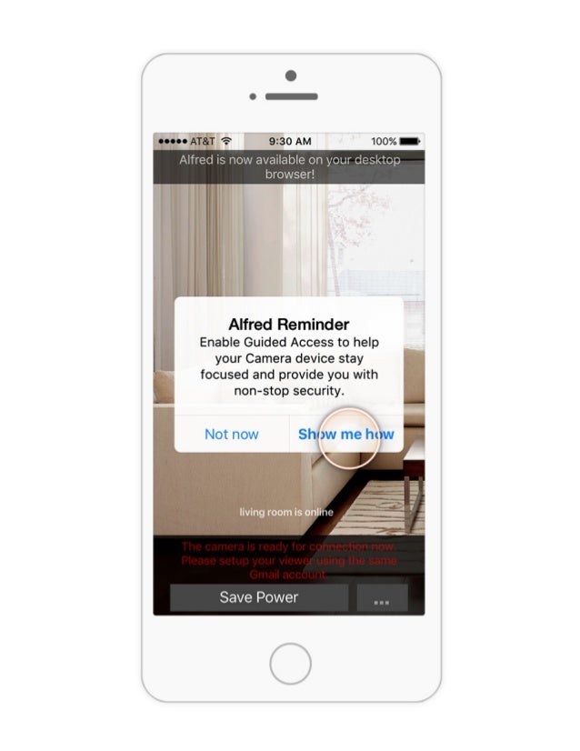 Iphone Ipad Guided Access Tutorial For Alfred Home Security Camera App