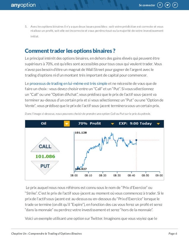 Simulation trading option binaire