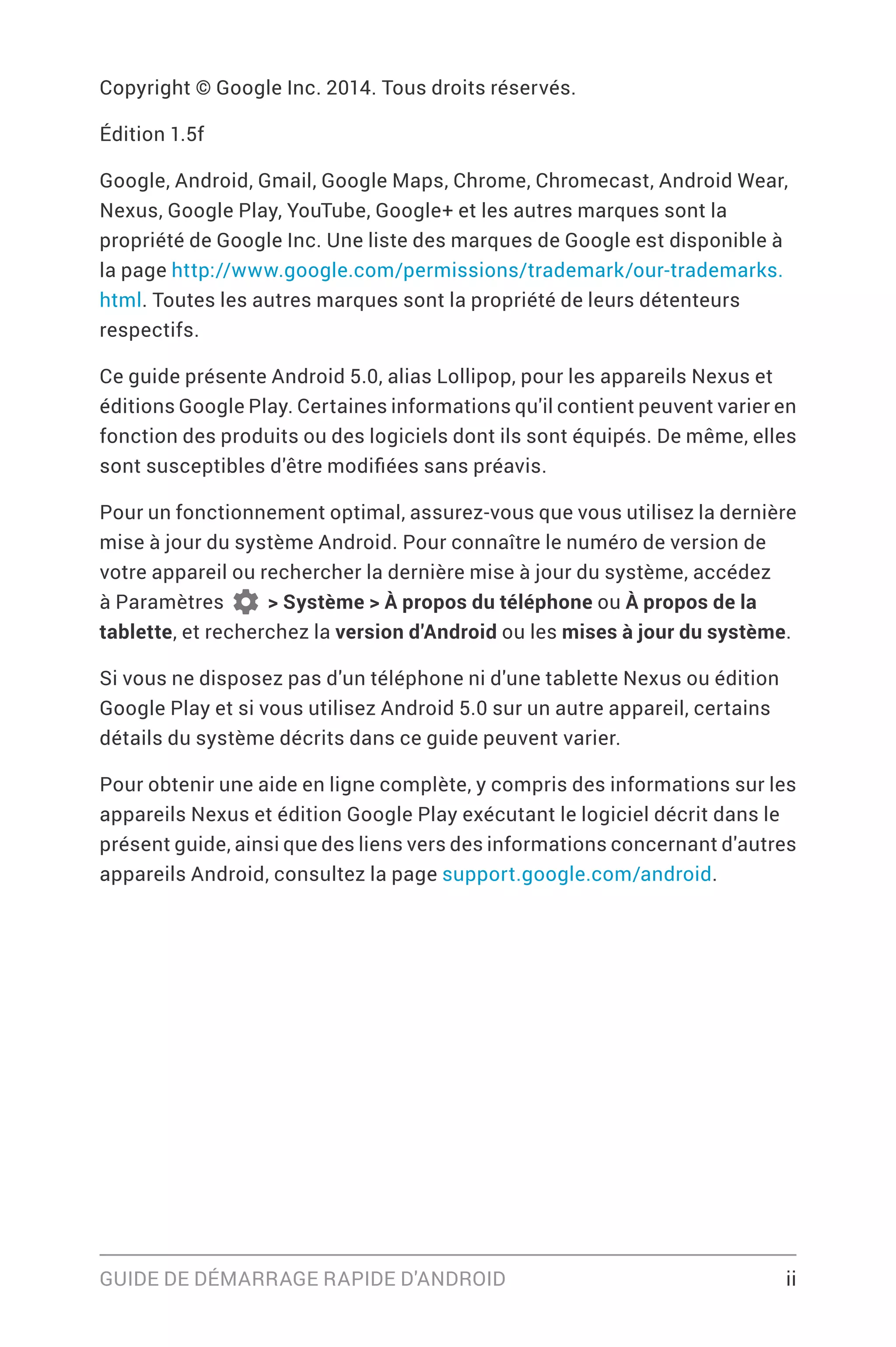 A Quoi Correspond Chacune De Ces Caractéristiques Android 5 1 Lollipop Guide de démarrage android Lollipop 5.0