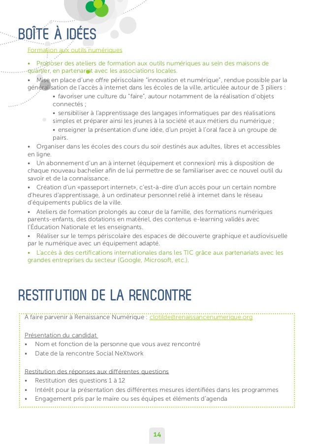 Guide d'entretien avec les maires  Social NeXtwork