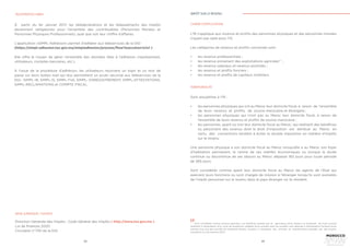 92 93
À partir du 1er Janvier 2017, les télédeclarations et les télépaiements des Impôts
deviennent  obligatoires pour l’ensemble des contribuables (Personnes Morales et
Personnes Physiques Professionnels), quel que soit leur chiffre d’affaires. 
L’application «SIMPL-Adhésion» permet d’adhérer aux téléservices de la DGI
(https://simpl-adhesion.tax.gov.ma/simpladhesion/process/flow?execution=e1s1 )
Elle offre le moyen de gérer l’ensemble des données liées à l’adhésion (représentant,
utilisateurs, comptes bancaires, etc.).
À l’issue de la procédure d’adhésion, les utilisateurs reçoivent un login et un mot de
passe sur leurs boîtes mail qui leur permettent un accès sécurisé aux téléservices de la
DGI : SIMPL-IR, SIMPL-IS, SIMPL-TVA, SIMPL- ENREGISTREMENT, SIMPL-ATTESTATIONS,
SIMPL-RECLAMATIONS et COMPTE FISCAL
TÉLÉSERVICES SIMPL
Direction Générale des Impôts : Code Général des Impôts ( http://www.tax.gov.ma )
Loi de finances 2020
Circulaire n°730 de la DGI
BASE JURIDIQUE / SOURCE
L’IR s’applique aux revenus et profits des personnes physiques et des personnes morales
n’ayant pas opté pour l’IS.
Les catégories de revenus et profits concernés sont :
•	 les revenus professionnels ;
•	 les revenus provenant des exploitations agricoles17
;
•	 les revenus salariaux et revenus assimilés ;
•	 les revenus et profits fonciers ;
•	 les revenus et profits de capitaux mobiliers.
Sont assujetties à l’IR :
•	 les personnes physiques qui ont au Maroc leur domicile fiscal, à raison de l’ensemble
de leurs revenus et profits, de source marocaine et étrangère ;
•	 les personnes physiques qui n’ont pas au Maroc leur domicile fiscal, à raison de
l’ensemble de leurs revenus et profits de source marocaine ;
•	 les personnes, ayant ou non leur domicile fiscal au Maroc, qui réalisent des bénéfices
ou perçoivent des revenus dont le droit d’imposition est attribué au Maroc en
vertu des conventions tendant à éviter la double imposition en matière d’impôts
sur le revenu.
Une personne physique a son domicile fiscal au Maroc lorsqu’elle a au Maroc son foyer
d’habitation permanent, le centre de ses intérêts économiques ou lorsque la durée
continue ou discontinue de ses séjours au Maroc dépasse 183 jours pour toute période
de 365 jours.
Sont considérés comme ayant leur domicile fiscal au Maroc les agents de l’Etat qui
exercent leurs fonctions ou sont chargés de mission à l’étranger lorsqu’ils sont exonérés
de l’impôt personnel sur le revenu dans le pays étranger où ils résident.
CHAMP D’APPLICATION
TERRITORIALITÉ
IMPÔT SUR LE REVENU
17
Sont considérés comme revenus agricoles, Les bénéfices réalisés par un agriculteur et/ou éleveur et provenant de toute activité
inhérente à l’exploitation d’un cycle de production végétale et/ou animale dont les produits sont destinés à l’alimentation humaine et/ou
animale, ainsi que des activités de traitement desdits produits, à l’exception des activités de transformation réalisées par des moyens
industriels (Loi de finances 2014)
 