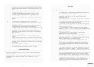 114 115
les droits sur ce qui en est l’objet sont perçus aux taux prévus pour
les mutations à titre onéreux, au prorata de la valeur respective des
différents biens compris dans le lot comportant la soulte ou la plus-
value ;
• les constitutions de rentes soit perpétuelles, soit viagères et de
pensions à titre onéreux ;
• les actes translatifs entre co-indivisaires de droits indivis de
propriétés agricoles situées à l’extérieur du périmètre urbain ;
• les marchandises en stock cédées avec le fonds de commerce
lorsqu’elles font l’objet d’un inventaire détaillé et d’une estimation
séparée.
1 % • Les cessions de titres d’obligations dans les sociétés ou
entreprises et de titres d’obligations des collectivités locales et des
établissements publics ;
• Les cautionnements de sommes, valeurs et objets mobiliers, les
garanties mobilières et les indemnités de même nature ;
• Les actes d’adoul qui confirment les conventions passées sous une
autre forme et qui stipulent mutation entre vifs de biens immeubles
et de droits réels immobiliers. Ces actes ne sont dispensés du
paiement du droit de mutation qu’à concurrence du montant des
droits déjà perçu ;
• Les délivrances de legs ;
• Les prorogations pures et simples de délai de paiement d’une
créance ;
• Les quittances, compensations, renonciations et tous autres actes
et écrits portant libération de sommes et valeurs mobilières, ainsi que
les retraits de réméré exercés dans les délais stipulés, lorsque l’acte
constatant le retrait est présenté à l’enregistrement avant l’expiration
de ces délais ;
• Les inventaires établis après décès ;
• Les constitutions ou augmentations de capital des sociétés ou des
GIE réalisées par apports nouveaux, à titre pur et simple.
Un minimum de 100 MAD est perçu pour les actes et mutations passibles des
droits proportionnels.
Ce montant est porté à 1.000 MAD en ce qui concerne les actes de constitution
et d’augmentation de capital des sociétés et des groupements d’intérêt
économique
Minimum de perception
200 MAD Notamment :
• Les renonciations à l’exercice du droit de chefaâ ou de sefqa. Il est
dû un droit par co-propriétaire renonçant ;
• Les testaments, révocations de testaments et tous actes de
libéralité qui ne contiennent que des dispositions soumises à
l’événement du décès ;
• Les résiliations pures et simples faites dans les 24 heures des actes
résiliés et présentés dans ce délai à l’enregistrement ;
• Les actes qui ne contiennent que l’exécution, le complément et la
consommation d’actes antérieurement enregistrés ;
• Les marchés et traités réputés actes de commerce par les articles
6 et suivants de la loi n° 15-95 formant code de commerce, faits ou
passés sous signature privée ;
• Les déclarations de command lorsqu’elles sont faites par acte
authentique dans les quarante huit (48) heures de l’acte d’acquisition,
passé lui-même en la forme authentique et contenant la réserve du
droit d’élire command ;
• Les baux et locations, cessions de baux et sous-locations
d’immeubles ou de fonds de commerce ;
• La cession au coopérateur de son logement après libération
intégrale du capital souscrit conformément aux dispositions du
décret royal portant loi n° 552-67 précité relatif au crédit foncier, au
crédit à la construction et au crédit à l’hôtellerie,
• Les actes de prorogation ou de dissolution de sociétés ou de
GIE qui ne portent ni obligation, ni libération, ni transmission de
biens meubles ou immeubles entre les associés, les membres des
GIE ou autres personnes et qui ne donnent pas ouverture au droit
proportionnel ;
• Les actes de constitution sans capital de GIE ;
• Les ventes ou mutations à titre onéreux de propriété ou d’usufruit
d’aéronefs, de navires ou de bateaux, à l’exclusion des mutations à
titre onéreux de yachts ou de bateaux de plaisance intervenues entre
particuliers ;
• Les contrats par lesquels les établissements de crédit et organismes
assimilés mettent à la disposition de leurs clients, des immeubles
ou des fonds de commerce, dans le cadre des opérations de crédit-
bail, «Mourabaha» ou d’«Ijara Mountahia Bitamlik» ou « Moucharaka
Moutanakissa »660, leurs résiliations en cours de location par
consentement mutuel des parties, ainsi que les cessions des biens
précités au profit des preneurs et acquéreurs figurant dans les
contrats précités ;
Droits fixes
 
