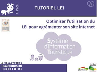 TUTORIEL LEI
Optimiser l'utilisation du
LEI pour agrémenter son site internet
 