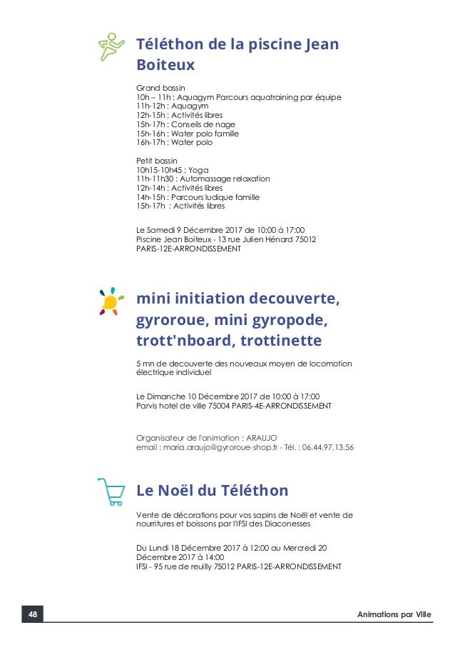 Guide Des Animations Téléthon Paris 2017