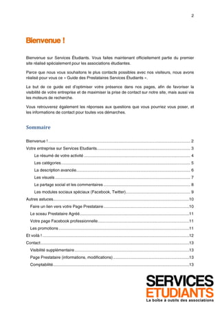 Bienvenue !




Sommaire
 