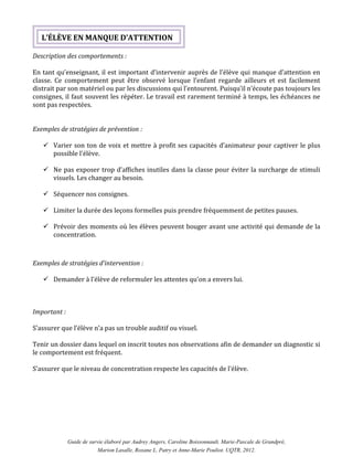Guide De Survie De L Enseignant
