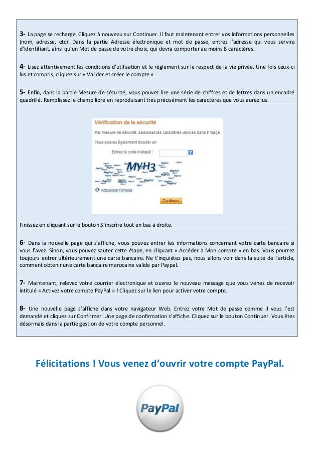 Fnem Le Guide d’ouverture d’un compte Paypal au Maroc